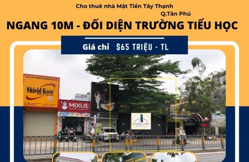 Cho thuê nhà Mặt Tiền Tây Thạnh 350m2, 1Lầu - đối diện trường Lê Lợi